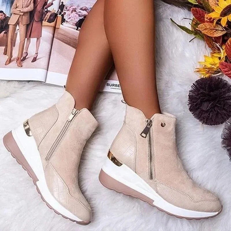 Warme Kompressionsstiefeletten für Damen | Bequeme