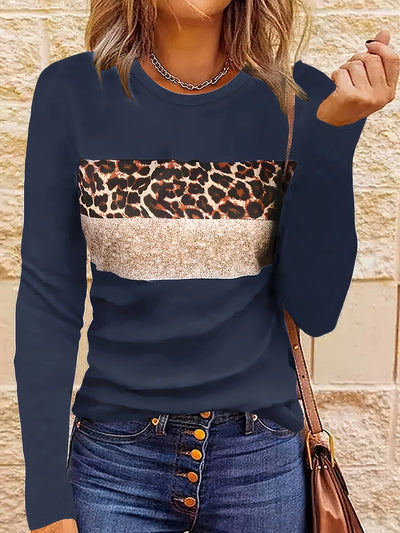 Emmi | Das Schicke Leopard-Print Langarmshirt