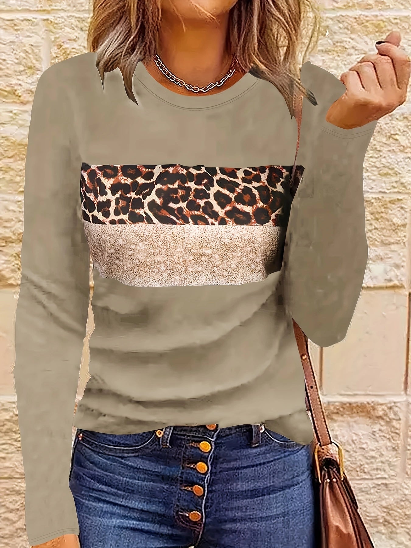Emmi | Das Schicke Leopard-Print Langarmshirt