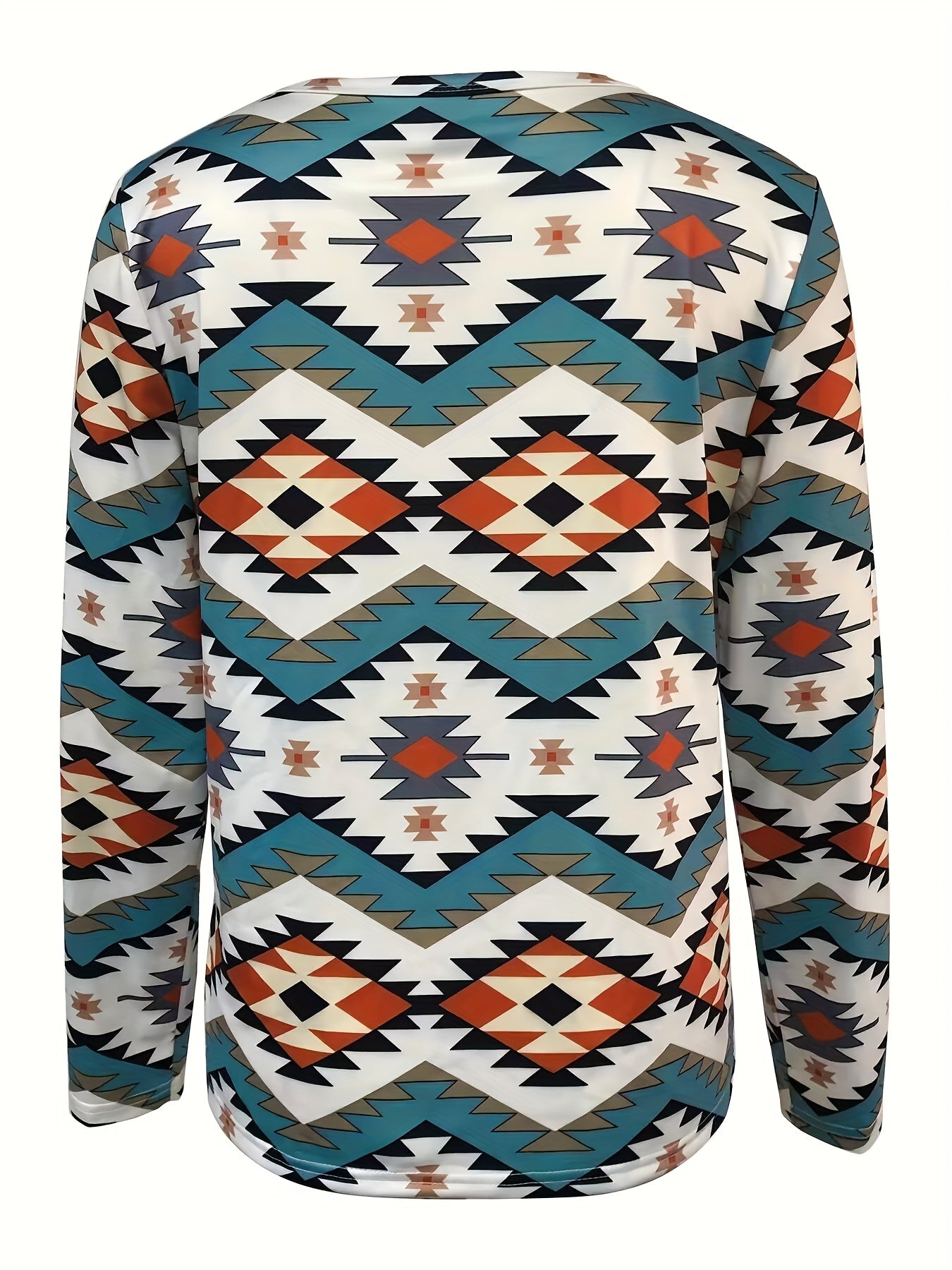 Hannelore | Stylishes Langarmshirt mit Geometrischem Print