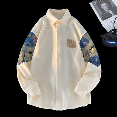 Max | Retro-inspiriertes Besticktes Bärenhemd